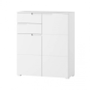 SELENE KOMODA 7  BIELA/BIELY LESK