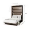 BED CONCEPT BC 01, sklapacia postel vertikalna 140, dub dunin 3
