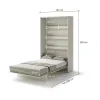BED CONCEPT BC 02, sklapacia postel vertikalna 120, kasmir 3