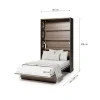 BED CONCEPT BC 02, sklapacia postel vertikalna 120, dub dunin 4