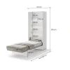 BED CONCEPT BC 03, sklapacia postel vertikalna 90, biela 3