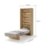 BED CONCEPT BC 03, sklapacia postel vertikalna 90, dub artisan 3