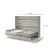 BED CONCEPT BC 04, sklapacia postel horizontalna 140, kasmir 3