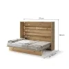 BED CONCEPT BC 04, sklapacia postel horizontalna 140, dub artisan 3