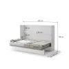 BED CONCEPT BC 05, sklapacia postel horizontalna 120, biela 3