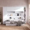 BED CONCEPT BC 05, sklapacia postel horizontalna 120, biela 5