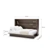 BED CONCEPT BC 05, sklapacia postel horizontalna 120, dub dunin 3