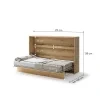 BED CONCEPT BC 05, sklapacia postel horizontalna 120, dub artisan 3
