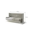 BED CONCEPT BC 06, sklapacia postel horizontalna 90, kasmir 3