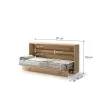 BED CONCEPT BC 06, sklapacia postel horizontalna 90, dub artisan 3