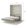 BED CONCEPT BC 12, sklapacia postel vertikalna 160, kasmirova 3