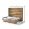 BED CONCEPT BC 14, sklapacia postel horizontalna 160, dub artisan 3