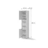 BED CONCEPT BC 08, 2 dverova skrinka 2d, biela 3