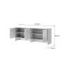BED CONCEPT BC 10, nadstavba do BC 05, biela leskla 3