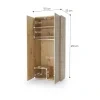 BED CONCEPT BC 20, 2 dverova skrina, dub artisan 3