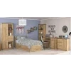 BROOKLIN 1D1S, pisaci stol lavy, dub Kraft zlaty 3