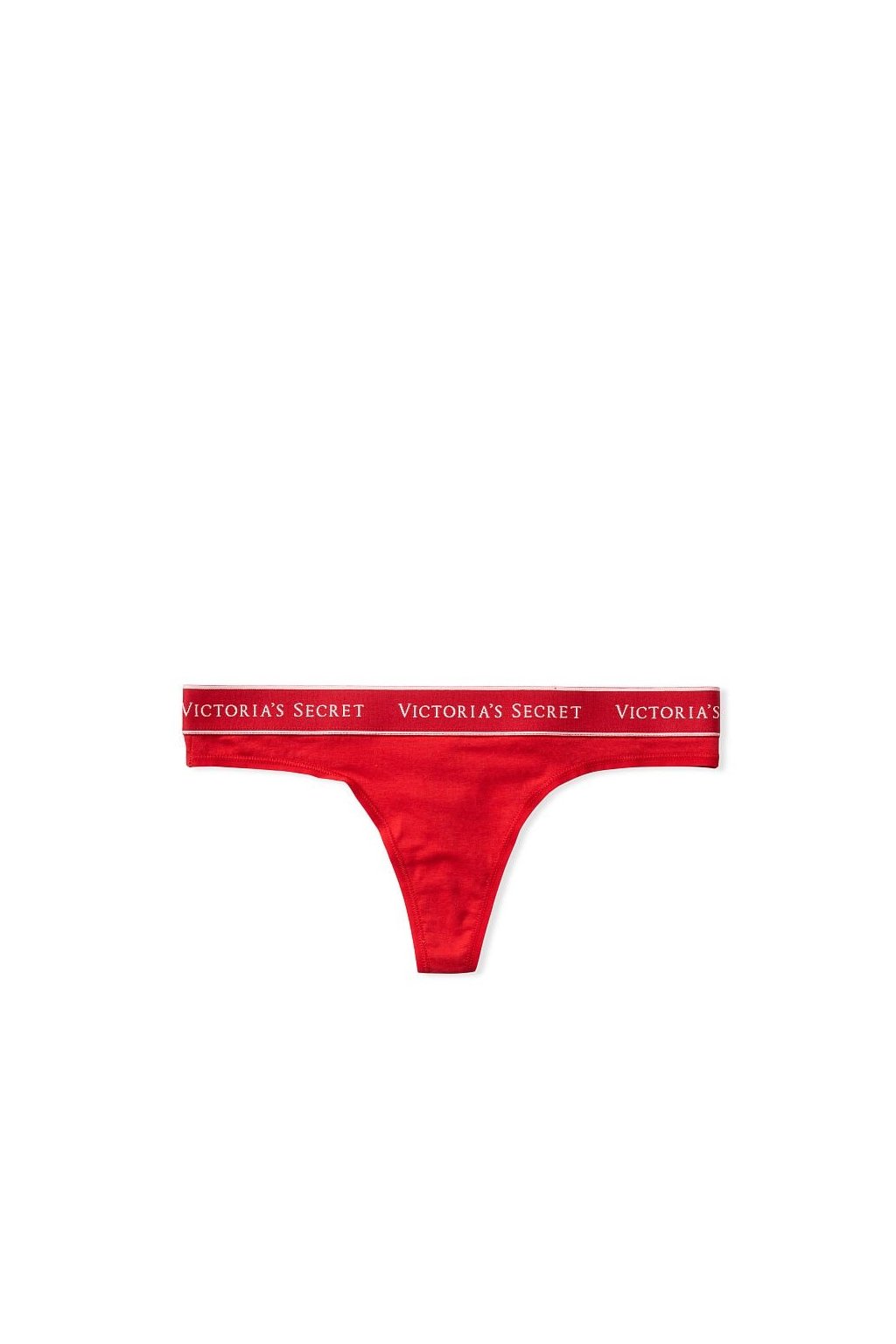 Tangá Victoria's Secret Cotton Logo červené