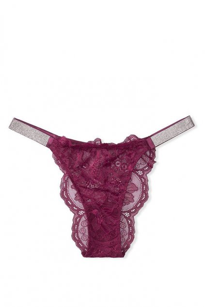 Luxusné brazilky Victoria's Secret Lace vínové