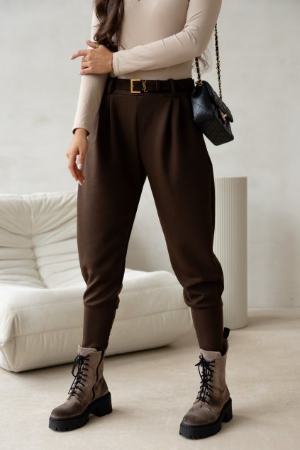 Dámske nohavice Como hnedé (Velikost UNI)