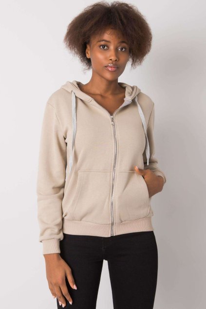 Mikina s kapucňou béžová (Velikost XL)