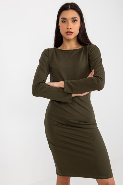 Bavlnené šaty Ori khaki (Velikost L)