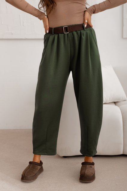 Dámske nohavice Lugano khaki (Velikost UNI)