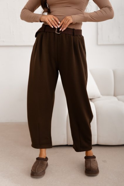 Dámske nohavice Lugano hnedé (Velikost UNI)