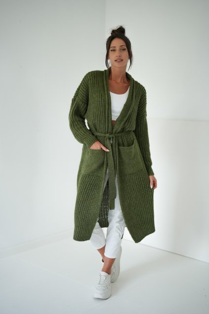 Kardigan Perla khaki (Velikost UNI)