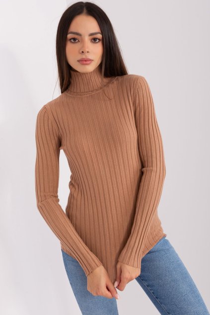 Rebrovaný rolák Nicol camel (Velikost M/L)