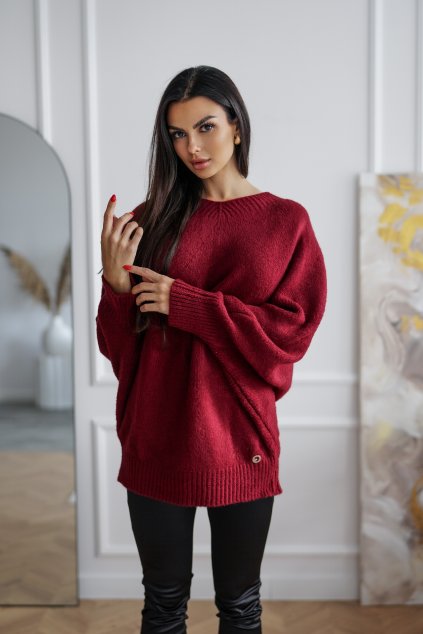 Sveter Nadi bordó (Velikost UNI)