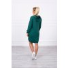Mikinové šaty zelené