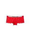 Victoria's Secret Shine Strap Lace Shortie červené