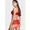 Victoria's Secret Shine Strap Lace Shortie červené