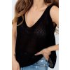 Pletený top Clara čierny