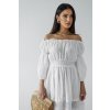 Mušelínové šaty Dolora biele