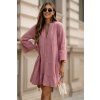 Mušelínové šaty Melisa dusty pink