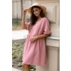 Mušelínové šaty Candella dusty pink