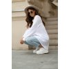 Oversize mušelínová košeľa Chloe biela