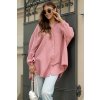 Oversize mušelínová košeľa Chloe dusty pink