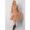 Bavlnené šaty Noa camel (Velikost XL)