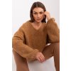 Dámsky sveter hnedý (Velikost UNI)