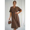 Mušelínové šaty Aria hnedé (Velikost UNI)
