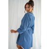 Pohodlné šaty Marien denim look tmavé (Velikost UNI)