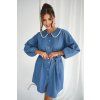 Pohodlné šaty Marien denim look tmavé (Velikost UNI)