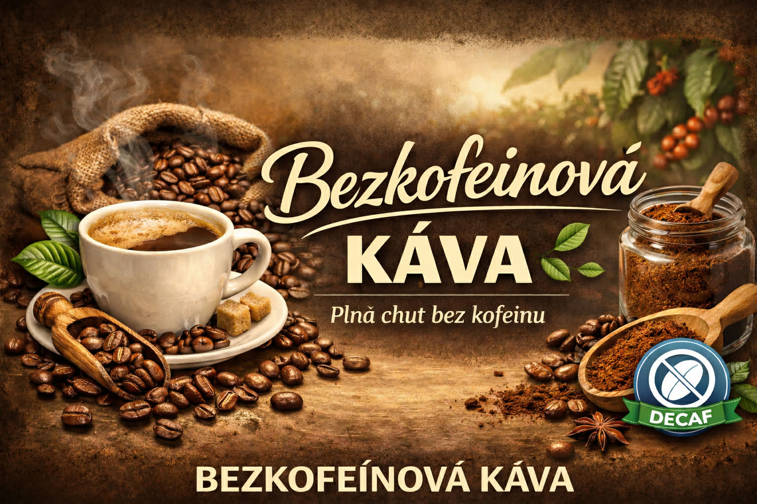 BEZKOFEÍNOVÁ KÁVÁ
