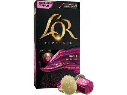 L´OR India - 10 hliníkových kapsúl kompatibilných s kávovarmi Nespresso®*