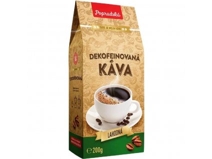 Popradská Mletá káva Dekofeínovaná 200 g