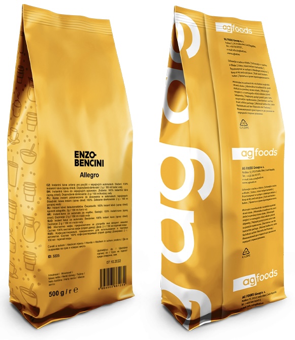 ENZO BENCINI ALLEGRO INSTANTNÁ KÁVA 500G