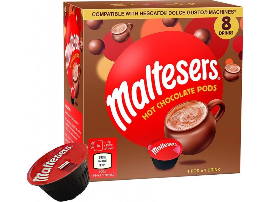 MALTESERS HORÚCA ČOKOLÁDA KAPSULE DO DOLCE GUSTO 8 KS