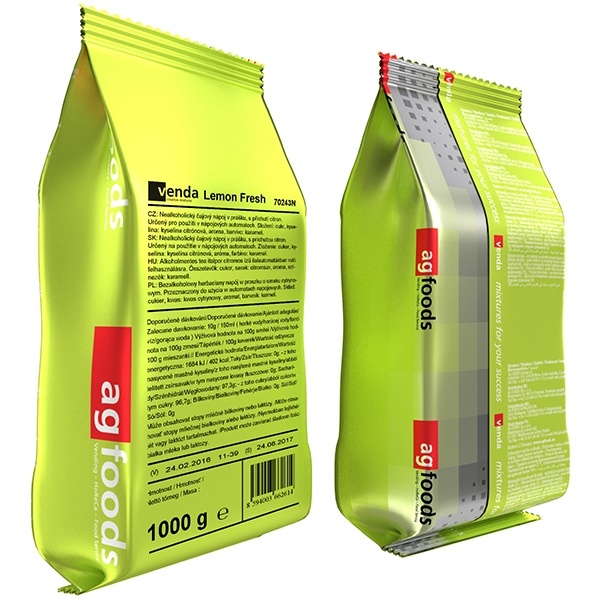 AG FOODS AG PRO Black tea s príchuťou citrón 1000g